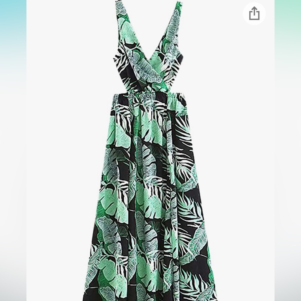 Floral print, maxi dress
